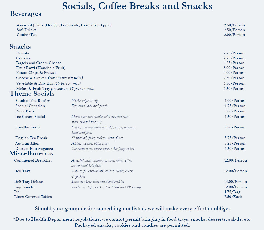 Break Menu